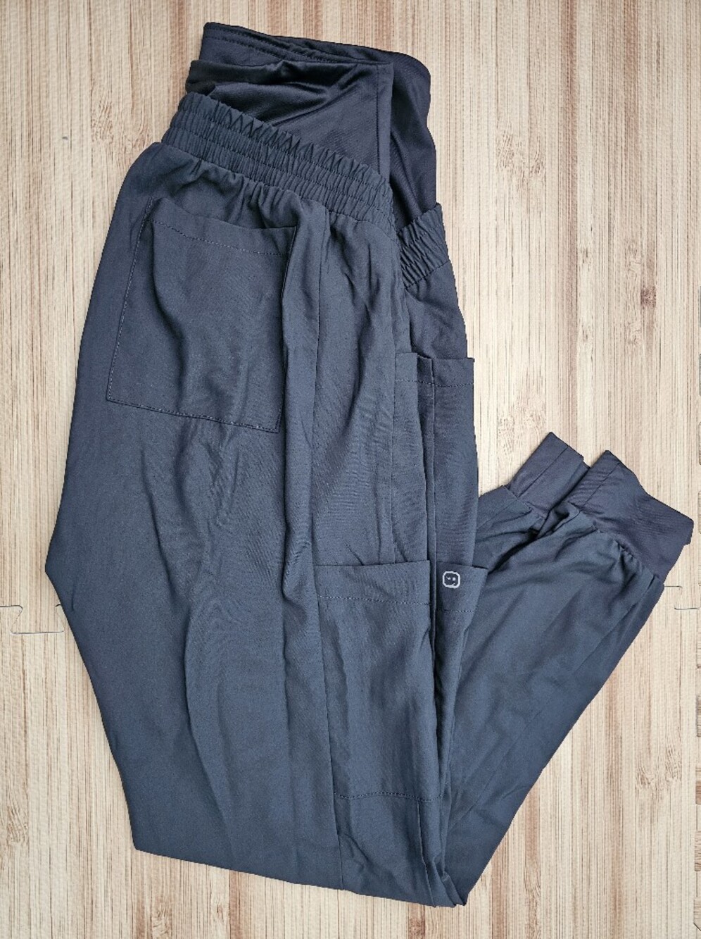 Wonderwink Pewter Small Maternity Scrub Pants